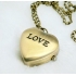 Mini montre clapet coeur "Love"