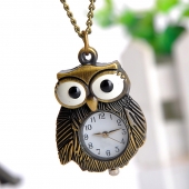 Montre collier chouette