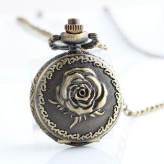 Mini montre gousset bronze rose