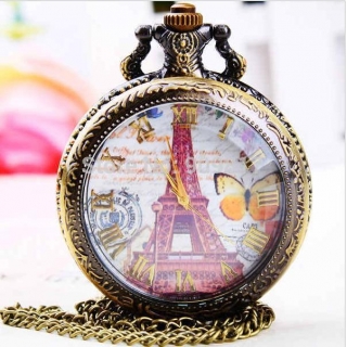 Montre gousset clapet verre "Paris"