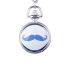 Mini montre gousset moustache bleue