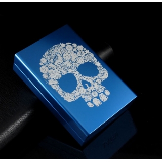 Etui à cigarettes FASHION SKULL bleu