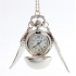 Montre collier "Wings ball" argent