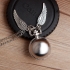 Montre collier "Wings ball" argent