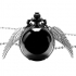 Montre collier "Wings ball" black