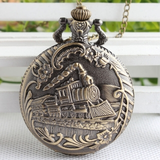 Montre gousset Locomotive bronze