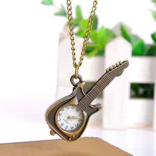 Montre collier petite guitare