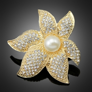 Broche "Dandridge" dorée