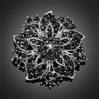 Broche "Gaïa" black