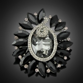 Broche "Gaïa" black