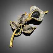 Broche "Nouméa" black