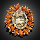 Broche "Thémis" jaune