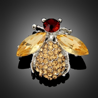 Broche bumblebee marron