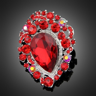 Broche "Até" rouge