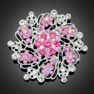 Broche "Astérope" rose