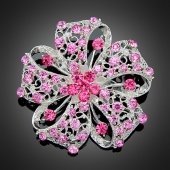 Broche "Astérope" rose