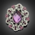 Broche "Athéna" violette