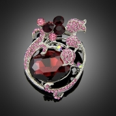 Broche "Eurybie" pourpre