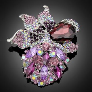 Broche "Clio" violette