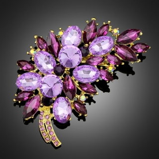 Broche "Perséphone" violette