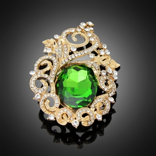 Broche "Héraclès" verte