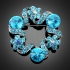 Broche "Uranus" turquoise