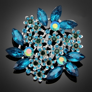 Broche "Calliope" turquoise