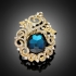 Broche "Calliope" turquoise