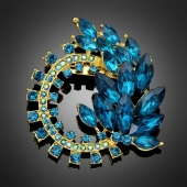 Broche "Héraclès" turquoise