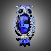 Broche "Flora" bleue