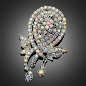 Broche "Mercure" multicolore