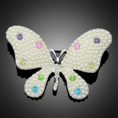 Broche "Vénus" multicolore dorée