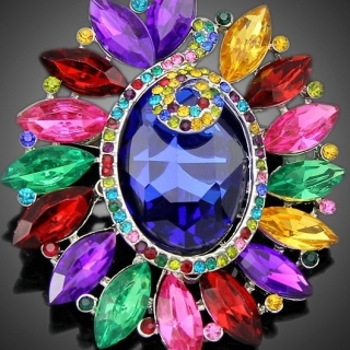 Broche "Ouranos" multicolore