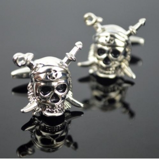 Boutons de manchette pirate