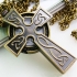 Montre collier croix gothique