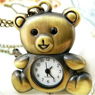 Montre collier teddy bear