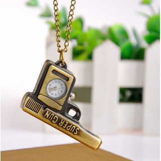 Montre collier "Super Gun"